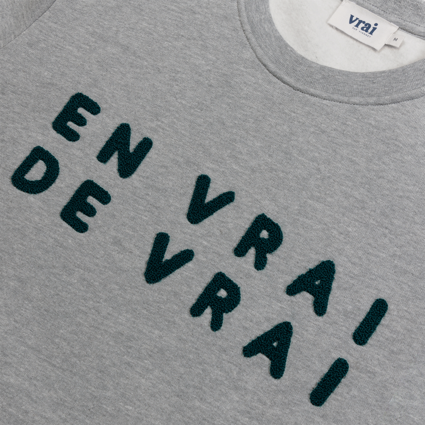 Sweat EN VRAI DE VRAI gris