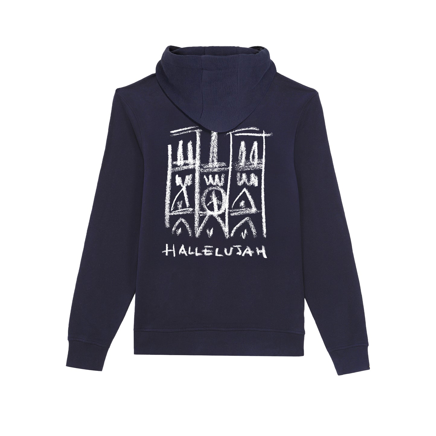 Sweat-shirt à capuche marine HALLELUJAH