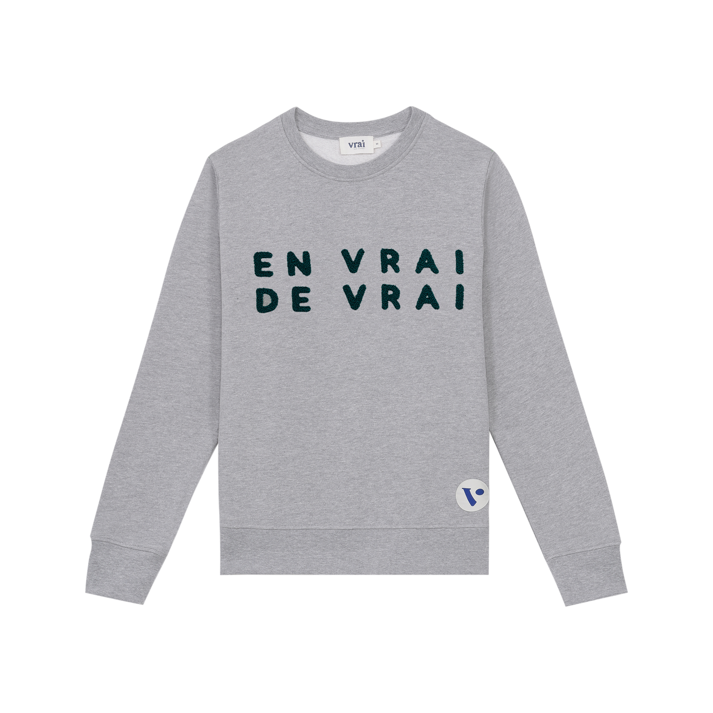 Sweat EN VRAI DE VRAI gris