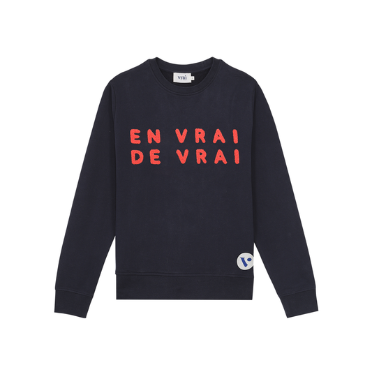 Sweat EN VRAI DE VRAI marine