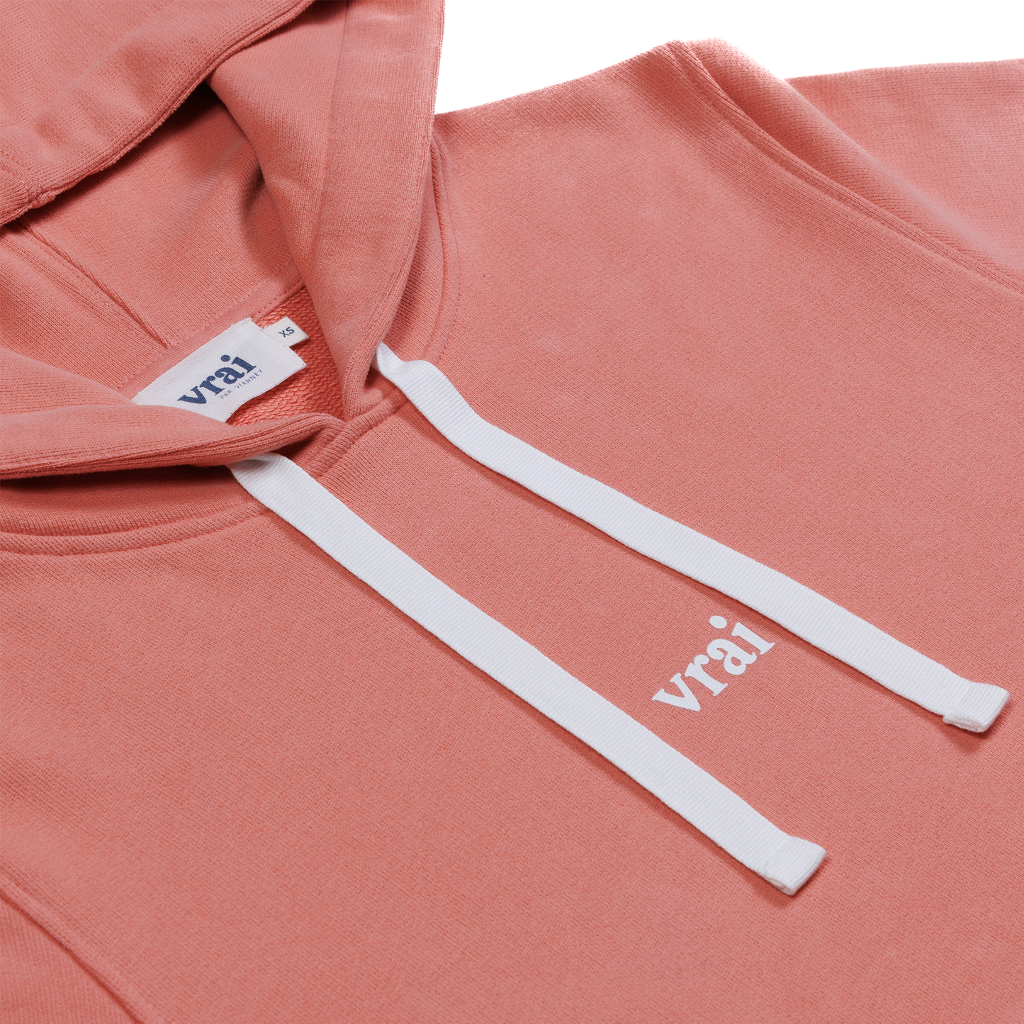 Sweat capuche corail