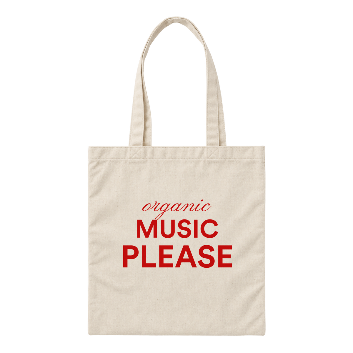 Tote-bag Organic music please, recto