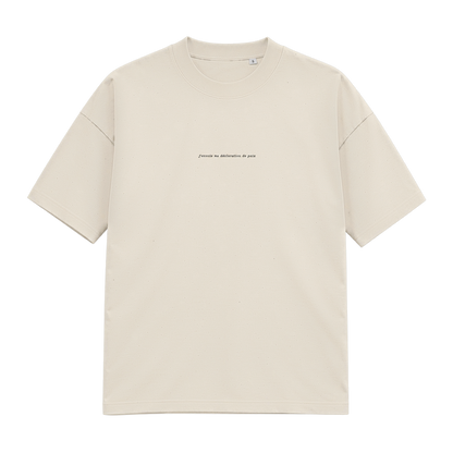 T-shirt Déclaration de paix écru, devant
