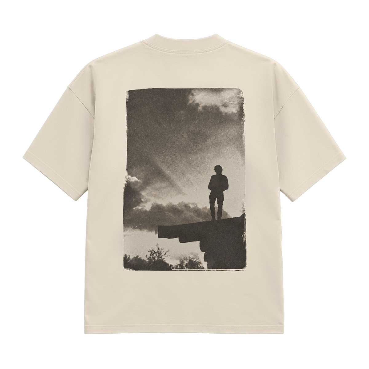 T-shirt Déclaration de paix écru, dos