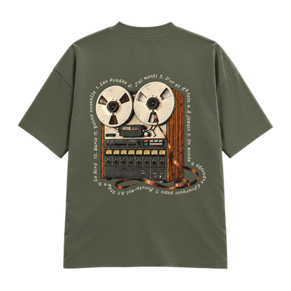 T-shirt Les évadés kaki, dos