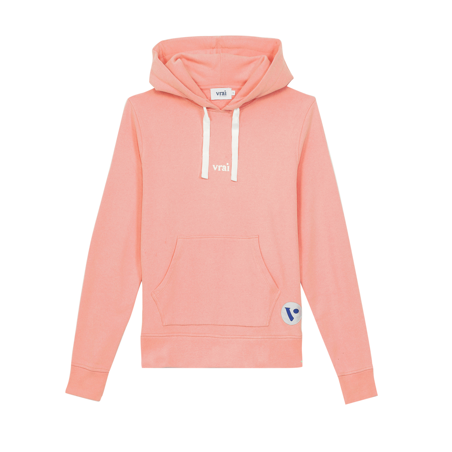 Sweat capuche corail