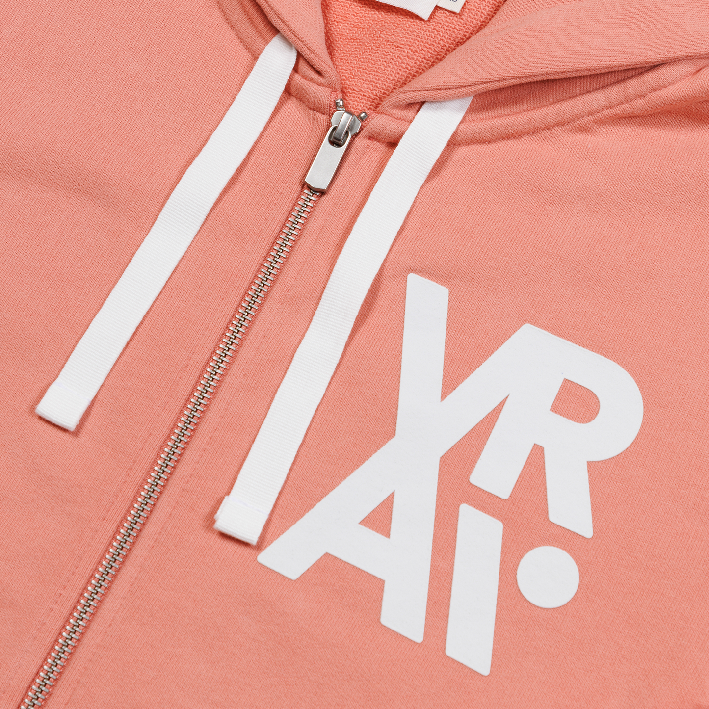 Sweat capuche ZIP corail